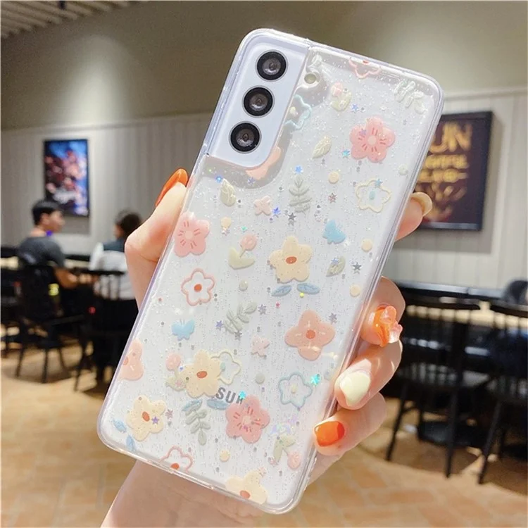 Для Samsung Galaxy S23+ Case Floral Patter - D02