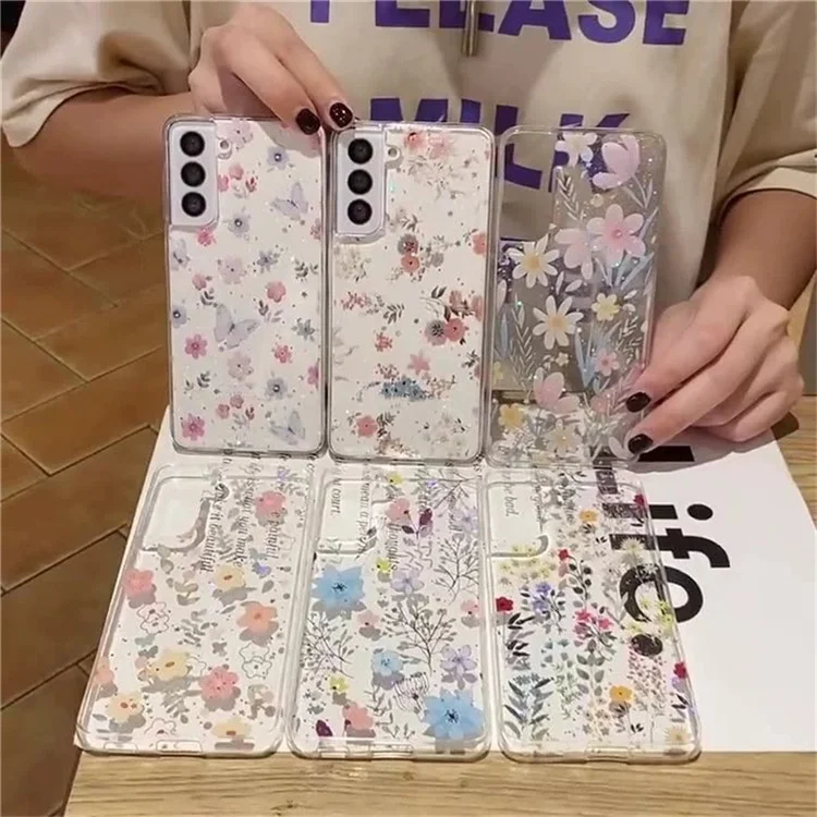 Для Samsung Galaxy S23+ Case Floral Patter - D02