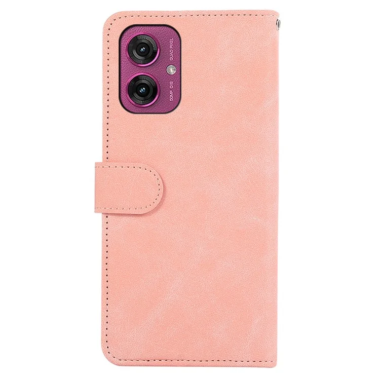 Abeel Per Motorola Moto G55 5G Case Splicing Flip Cover Blocking RFID RFID - Rosa