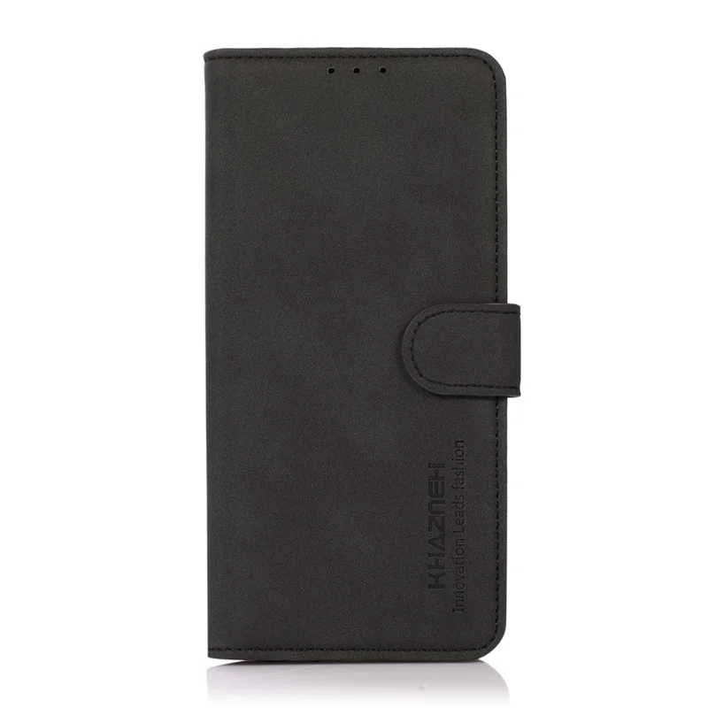 Khazneh Per Motorola Moto G55 5G Stand Case PU Coperchi - Nero