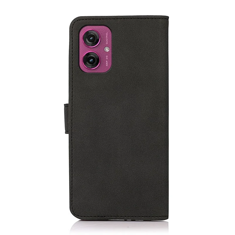 Khazneh Per Motorola Moto G55 5G Stand Case PU Coperchi - Nero
