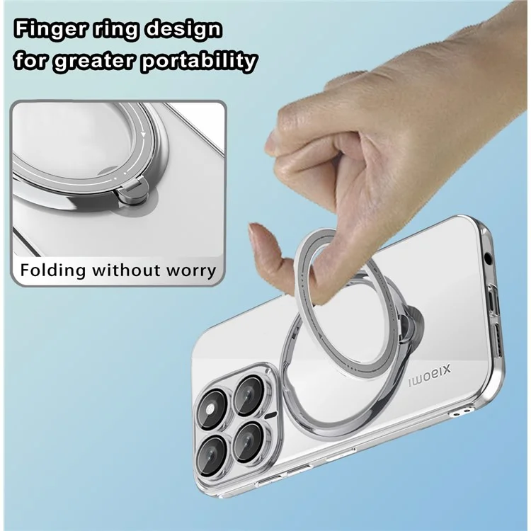 Для Xiaomi 14 Case Kickstand PC+TPU Magnetic Phone Cope - Синий