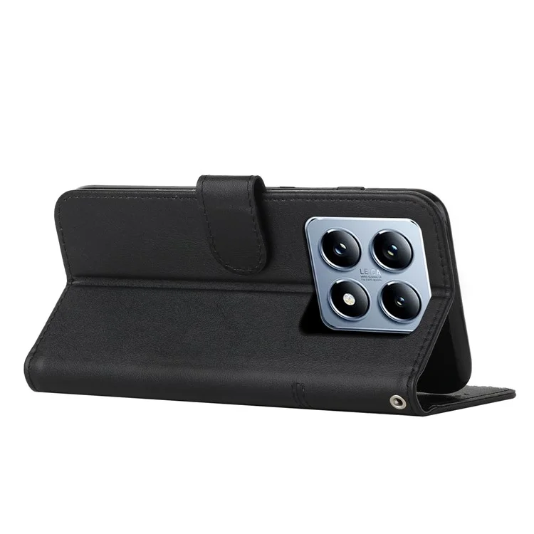 For Xiaomi 14T Pro Case Stand Flip Protective Leather Phone Cover - Black