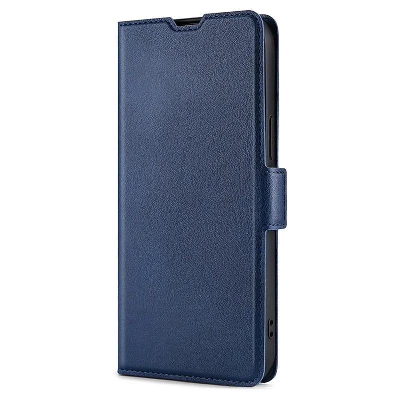 For Motorola Edge 30 Neo 5G Shockproof Phone Case Foldable Stand Card Holder PU Leather Dual Magnetic Clasp Scratch-resistant Cell Phone Cover - Blue