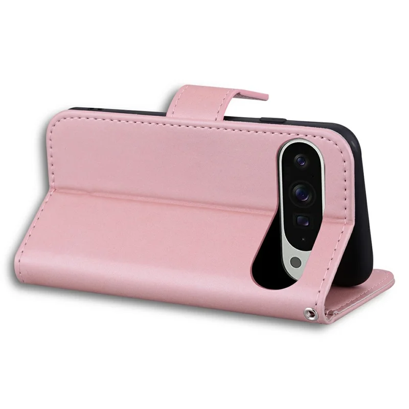 For Google Pixel 9 Pro XL Case Cartoon Pattern Wallet Leather Phone Cover - Pink