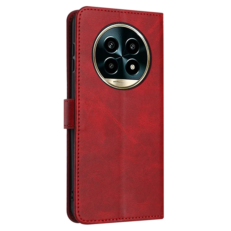 Per Realme 13 Pro 5G / 13 Pro+ 5G Case Flip Stand PU Paformazione Copertura Per Copertura Del Pultico - Rosso