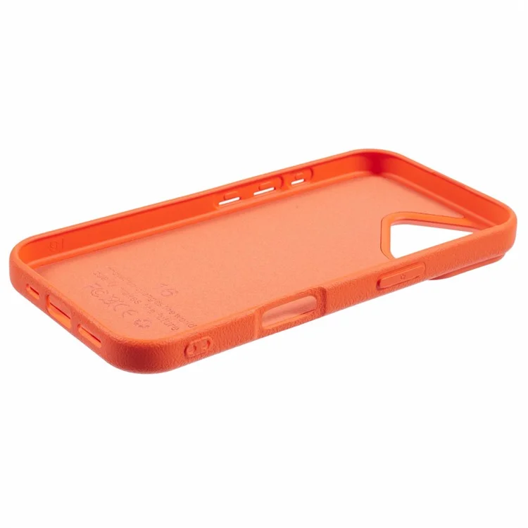 For iPhone 16 Plus Case TPU Splatter Paint Phone Cover - Orange