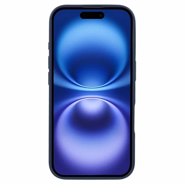 MERCURY GOOSPERY SOFT FEELING Series for iPhone 16 Plus Case Matte Finish TPU Phone Cover - Dark Blue