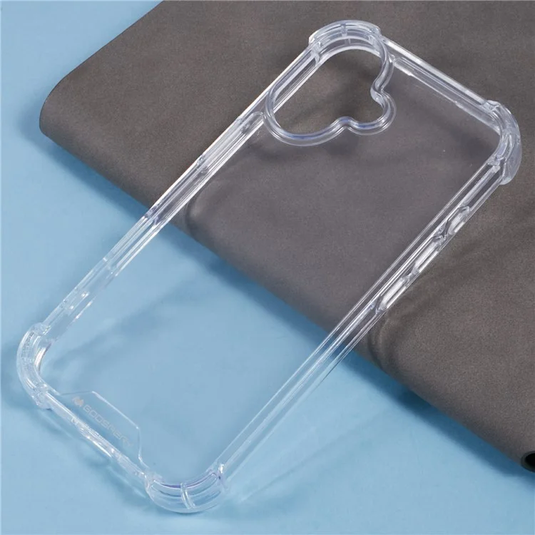 MERCURY GOOSPERY For iPhone 16 Plus Case Reinforced Corners TPU+Acrylic Clear Phone Cover