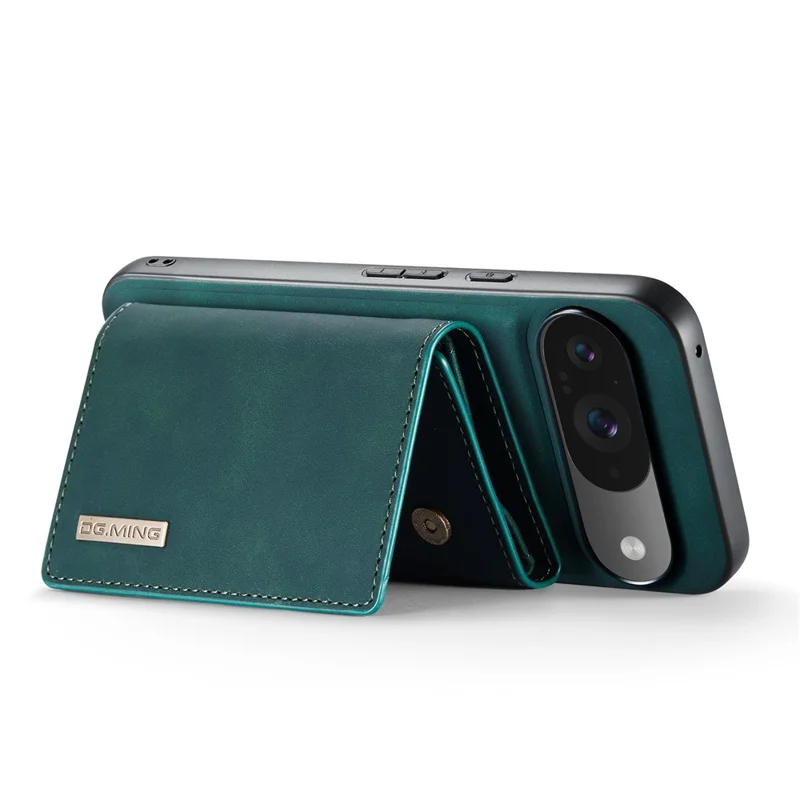 Dg. Serie Ming M1 Per Google Pixel 9 / Pixel 9 Pro Case Cholde Coperchio PU PU PU Coveret - Verde