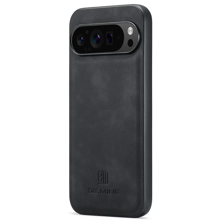 Dg. Serie Ming M1 Per Google Pixel 9 Pro XL Case Kickstand Poper Puore PU Paformati - Nero