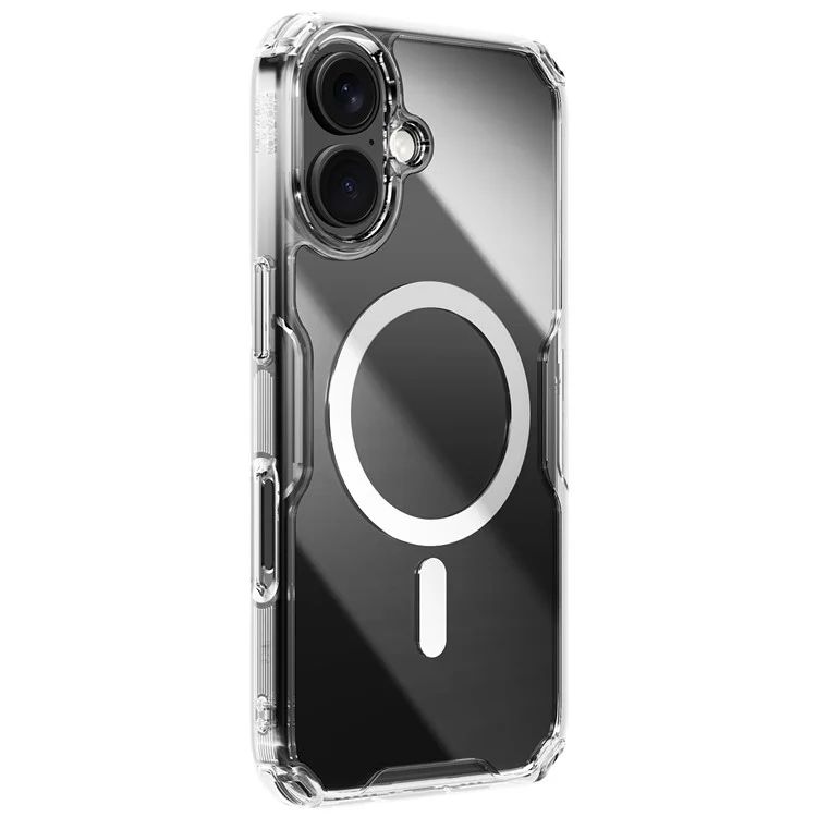 NILLKIN Nature Pro Series for iPhone 16 Case Compatible with MagSafe TPU + PC Ultra Clear Phone Case - Transparent