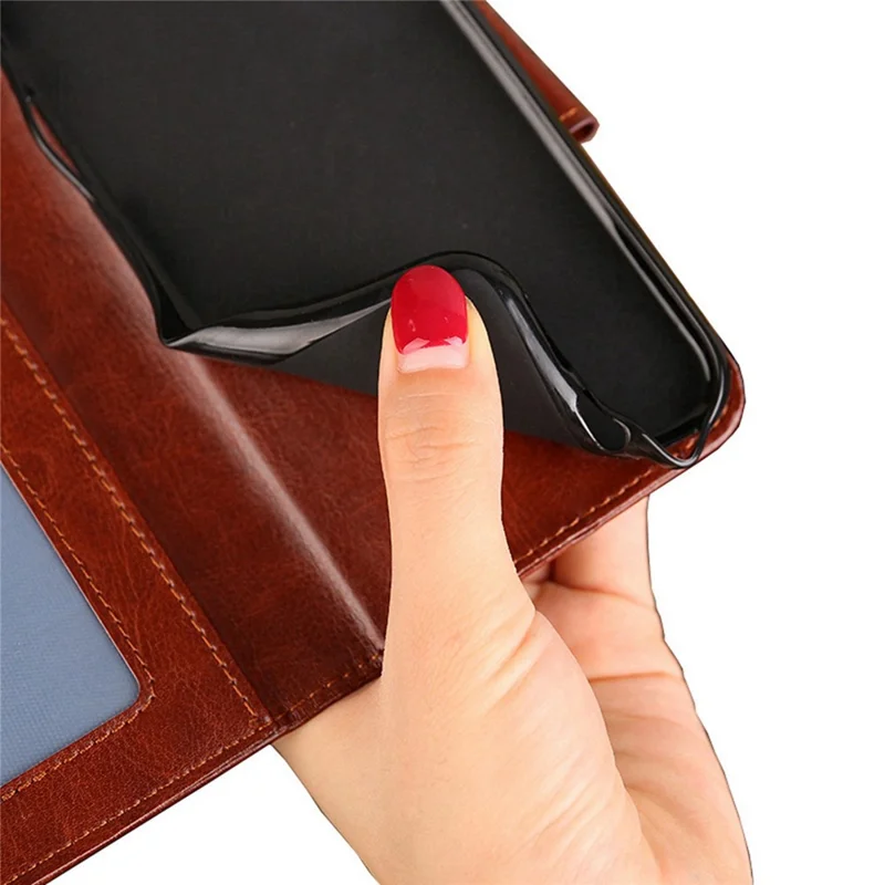 Pour Motorola Edge X30 Pro 5G Anti-scratch PU le Cuir PU Téléphone Téléphone à Étape Magnétique à Carter Magné du Portefeuille Portefeuille - Bébé Bleu
