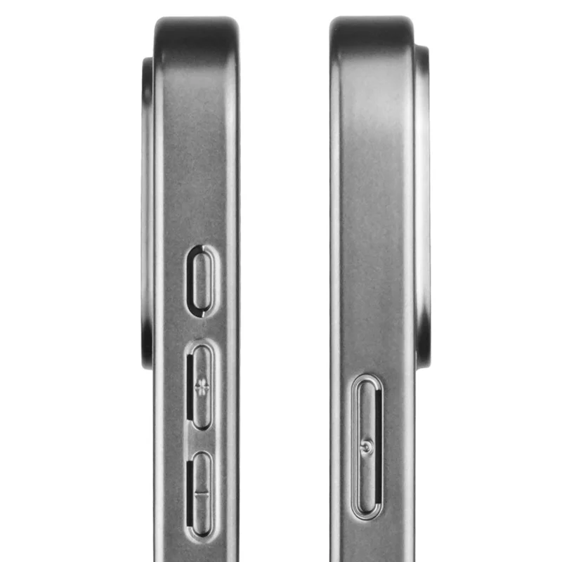 KIGC For iPhone 16 Pro Max Case Crocodile Texture Leather+PC+TPU Electroplating Phone Cover - Titanium Gold