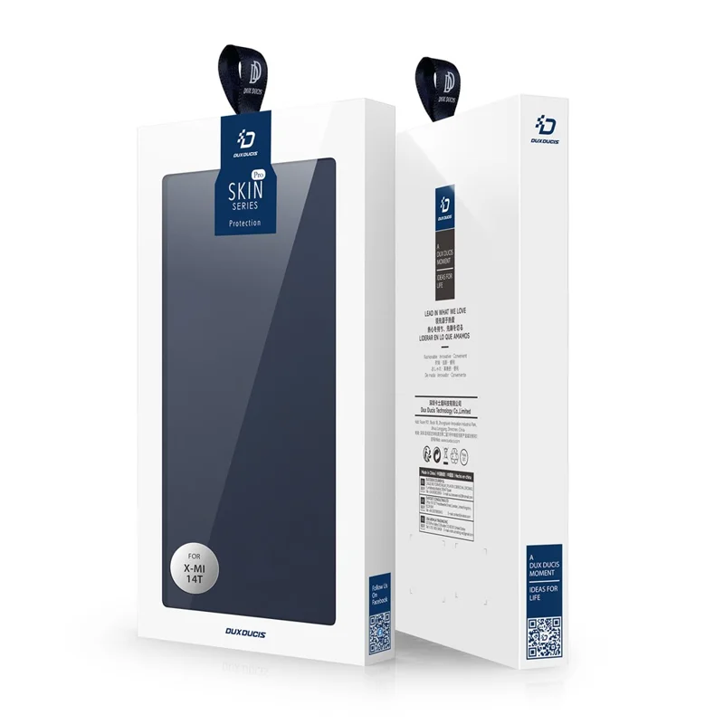 DUX DUCIS Skin Pro Serie für Xiaomi 14T Hülle Lederhülle Kartenfach - Blau