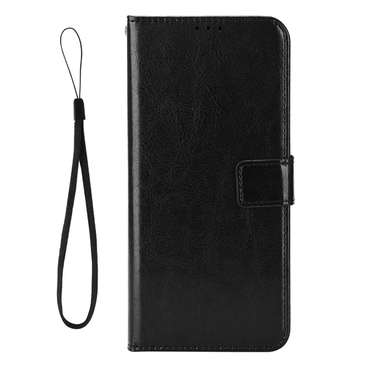 Für Umditigi G9 5G / Anmerkung 90 Case Crazy Horse Textur PU Leder Telefon Brieftaschenabdeckung - Schwarz