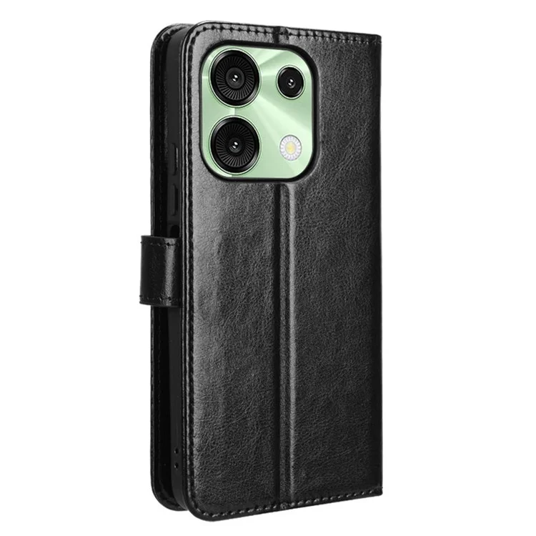 Für Umditigi G9 5G / Anmerkung 90 Case Crazy Horse Textur PU Leder Telefon Brieftaschenabdeckung - Schwarz