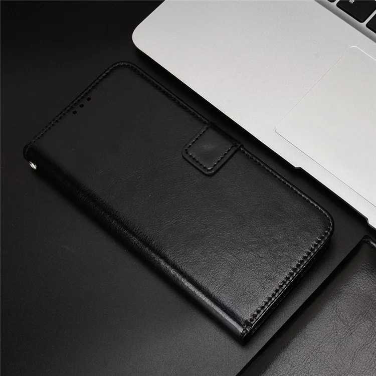 Für Umditigi G9 5G / Anmerkung 90 Case Crazy Horse Textur PU Leder Telefon Brieftaschenabdeckung - Schwarz