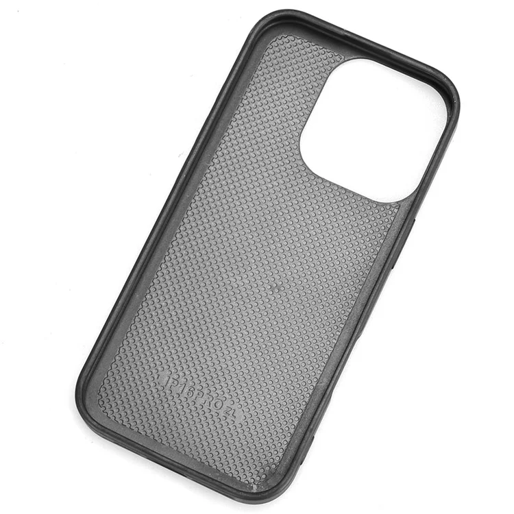 Pour Iphone 16 Pro Max Case Wristband Kickstand Leather + pc + Tpu Téléphone Couvercle Avec Ouvre-bouteille - Noir