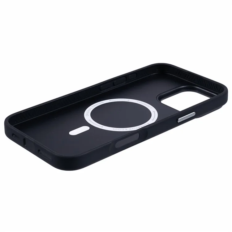 Youngkit Per Iphone 16 Pro Max Case Compatibile Con Magsafe PU Leather + PC Cover Per Telefono - Nero