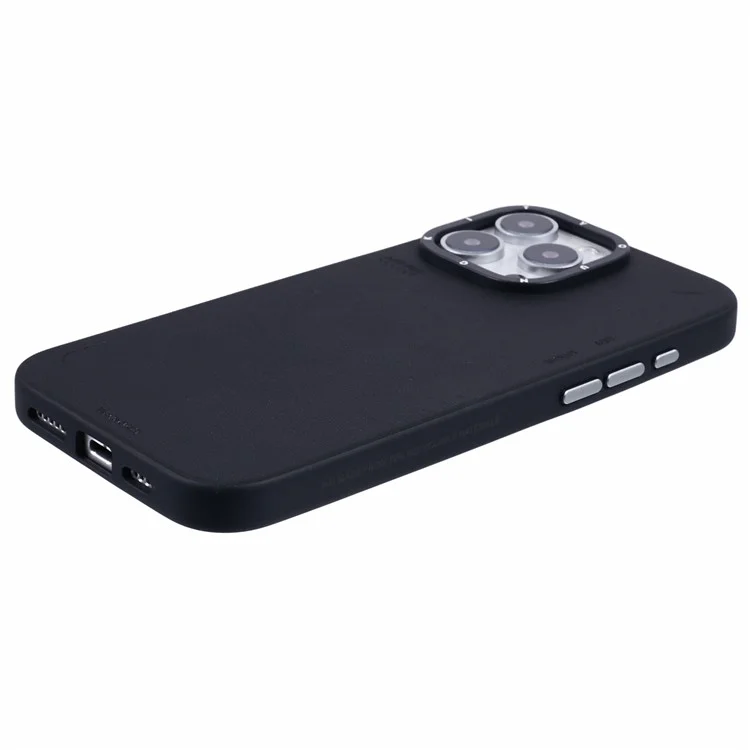 Youngkit Per Iphone 16 Pro Max Case Compatibile Con Magsafe PU Leather + PC Cover Per Telefono - Nero