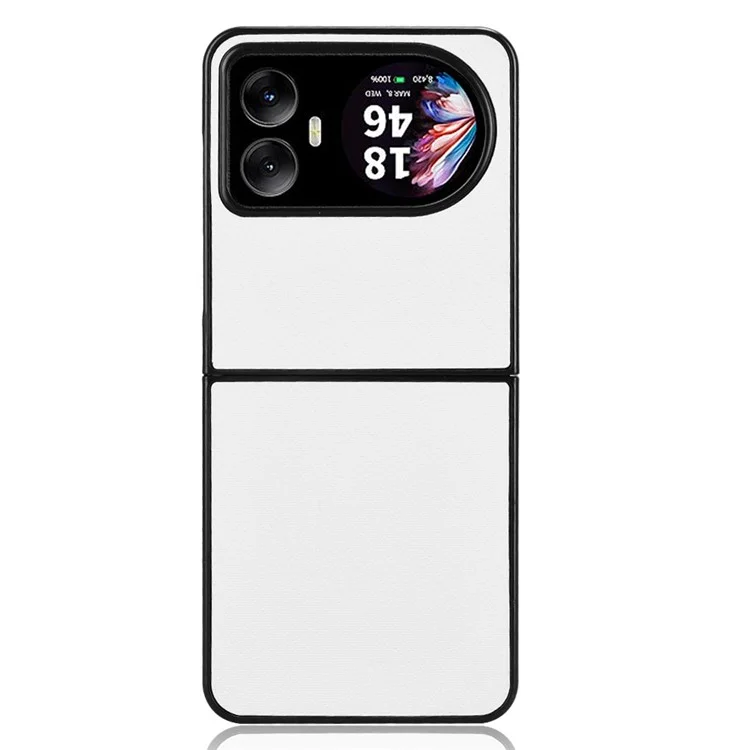 For Blackview Hero 10 4G Case Carbon Fiber Texture Shockproof PU+PC Phone Cover - White