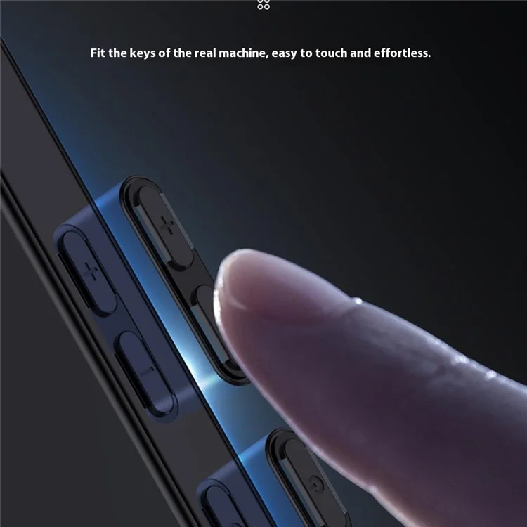 Per Iphone 16 Pro Case Wood Texture pc Pc+copertina Per Telefono Tpu - Blu