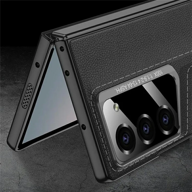 GKK Для Samsung Galaxy Z Folt6 5G Case Hard PC+PU Ultra Slim Plim Cople с Экранной Пленкой - Серый