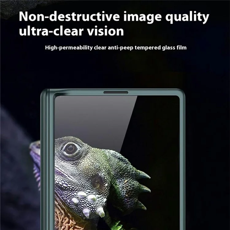 GKK Pour Samsung Galaxy Z Fold6 5G Couverture de Téléphone Magnétique Magnet Hige Hard Avec Film D'écran de Confidentialité - Noir
