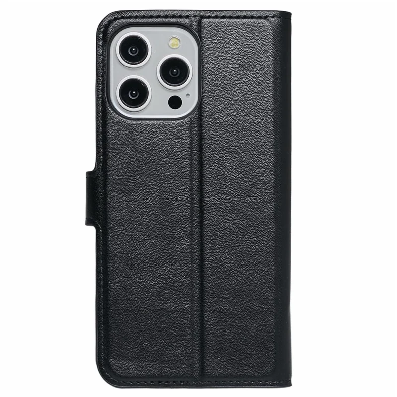 Bulk Purchasing For iPhone 15 Pro Max Case Eco-Friendly Bamboo Fiber Leather Wallet Phone Cover, Black (MOQ: 50Pcs)