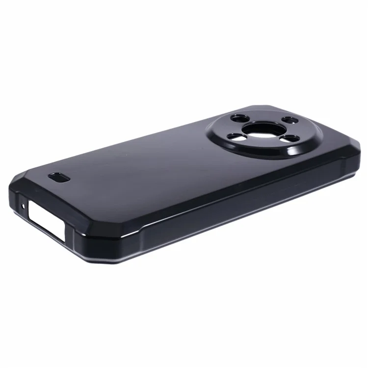 Funda de Teléfono Protectora de TPU Suave para Fossibot F105 - Negro