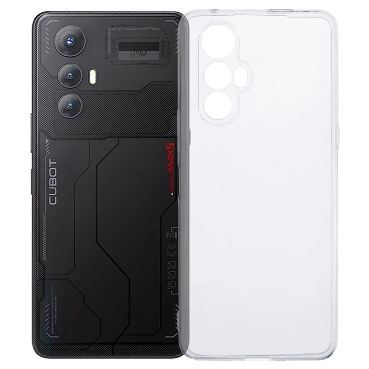 For Cubot Max 5 Case Soft TPU Drop Protection Phone Cover - Transparent