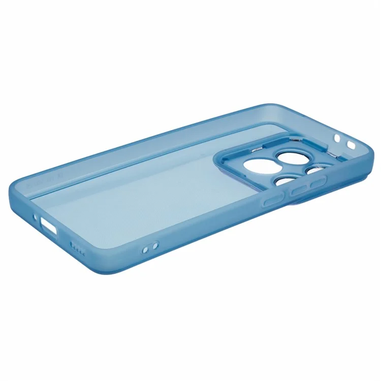 DKSM-Serie für Xiaomi 14T Pro Case Electroplated Camera Frame TPU Phone Cover - Transparent Blau