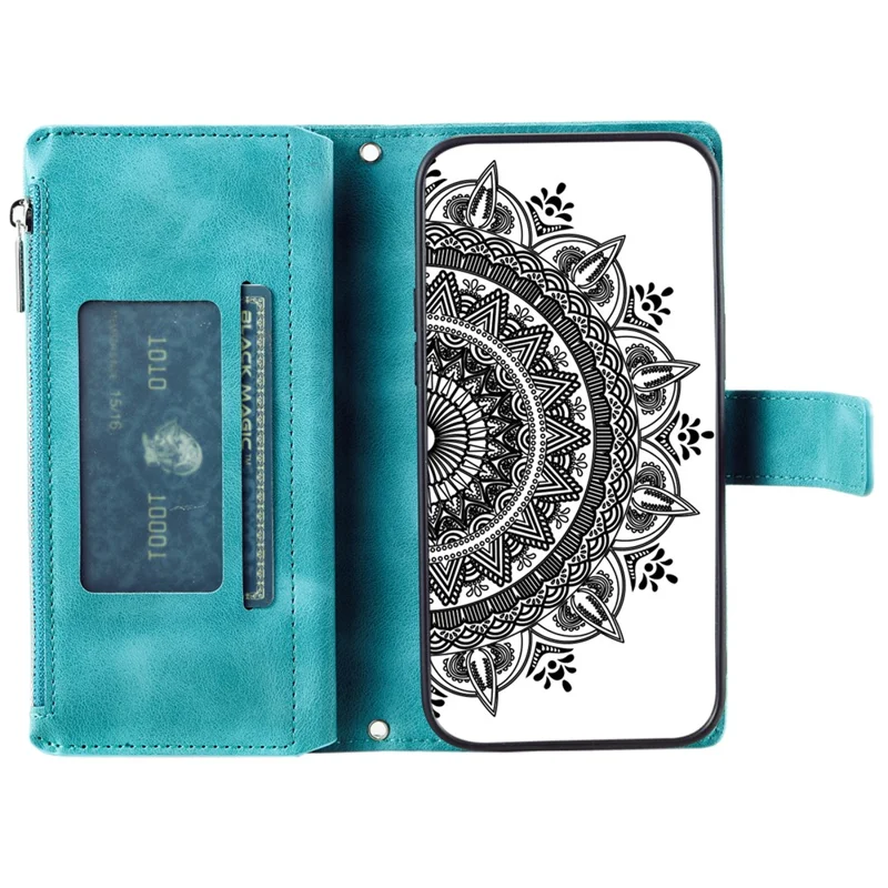 Стиль 006 Для Motorola Edge 50 Neo 5G -кошелек Case Cake Chate Thene Cople Photh - Монетный Зеленый Цвет