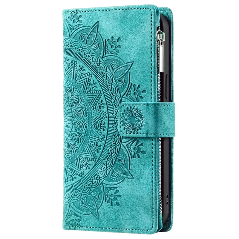 Стиль 006 Для Motorola Edge 50 Neo 5G -кошелек Case Cake Chate Thene Cople Photh - Монетный Зеленый Цвет