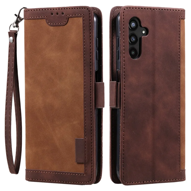 Для Samsung Galaxy S25 Case Case RFID Blocking Stand Cover Phone Prope Cover - Коричневый