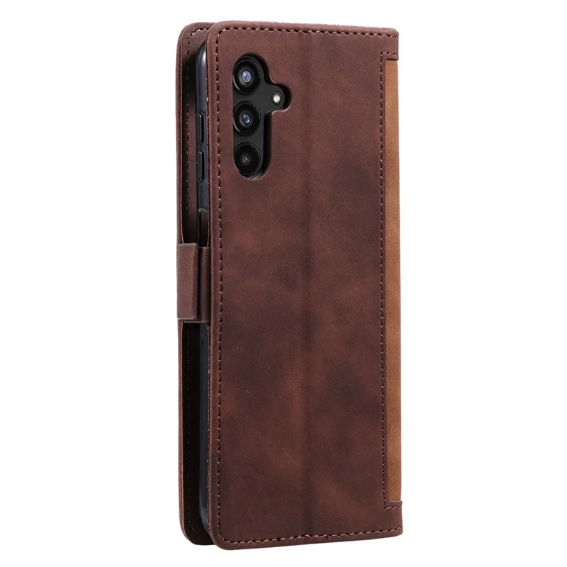For Samsung Galaxy S25+ Wallet Case RFID Blocking Stand Leather Phone Cover - Brown