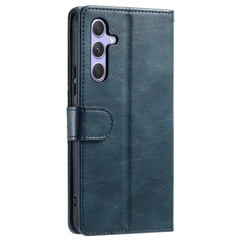 013 Estilo Para Samsung Galaxy S25+ Case Tubera de Cuero Anti-Fall PU Con 6 Ranuras Para Tarjetas - Verde Negruzco