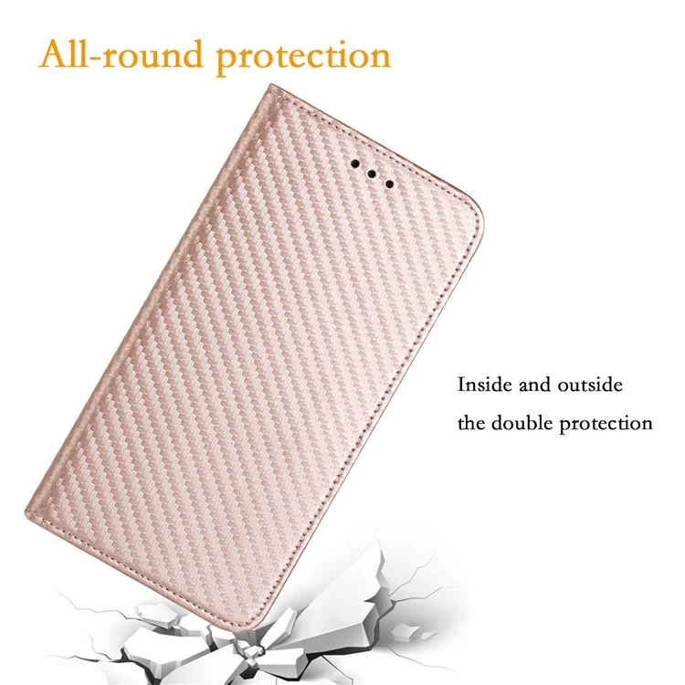 Para Samsung Galaxy A06 Case Flip Phip Cover Soporte Fuerte Magnético Cierre - Oro Rosa