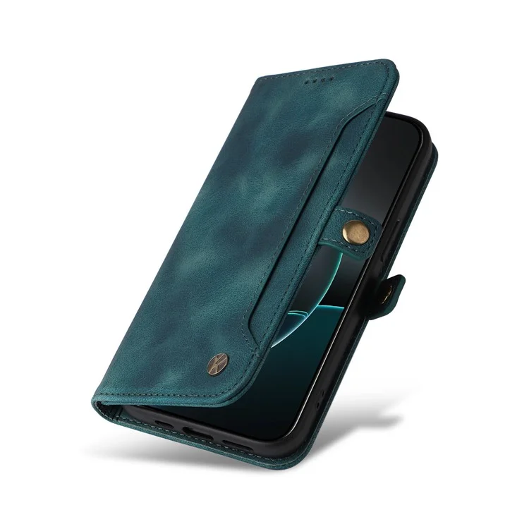 Yikatu YK-002 Para Iphone 16 Pro Max Case Wallet PU Cubierta de Teléfono Con Ranura Para Tarjeta Exterior - Azul