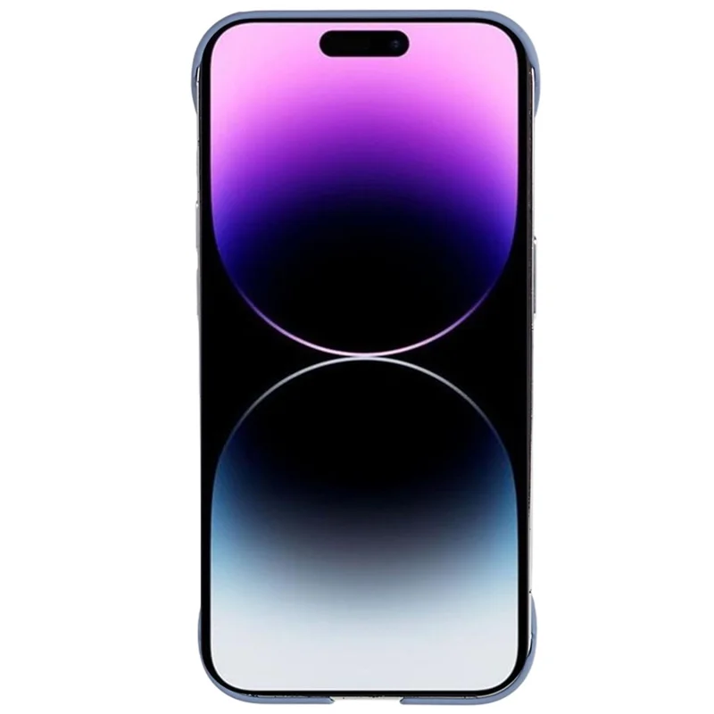 For iPhone 16 Pro Max Frameless Case Hard PC Slim Minimalist Phone Cover Skin-touch - Lavender Grey