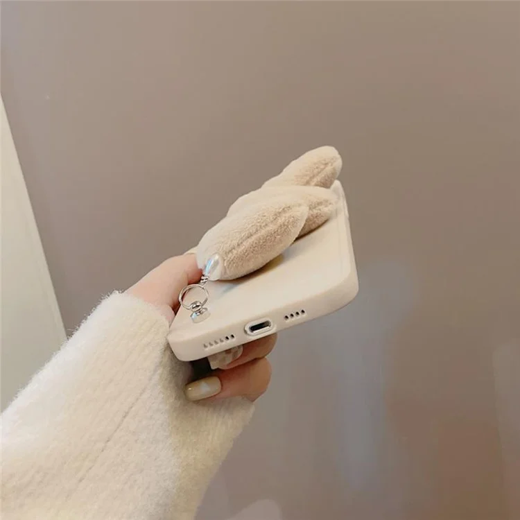 Per Iphone 16 Pro Max Case Fluffy Heart Wristband Cover TPU