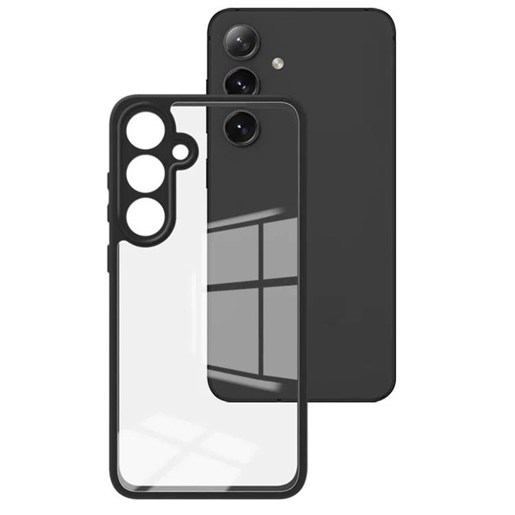 IMAK UX-9A Série pour Samsung Galaxy S24 FE Coque Transparente TPU+PC Étui de Protection Coins Renforcés