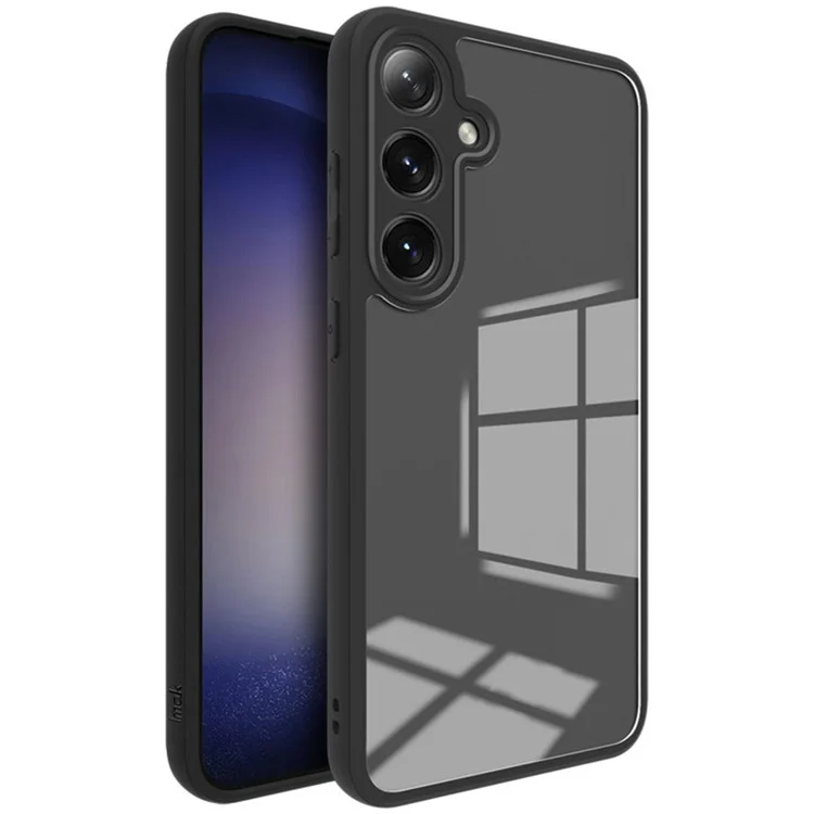 IMAK UX-9A Série pour Samsung Galaxy S24 FE Coque Transparente TPU+PC Étui de Protection Coins Renforcés