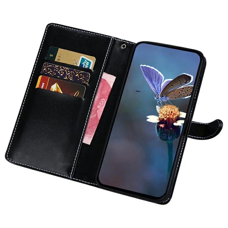 Idewei Для Motorola Edge 50 Neo 5g Case Crocodile Texture PU - Черный