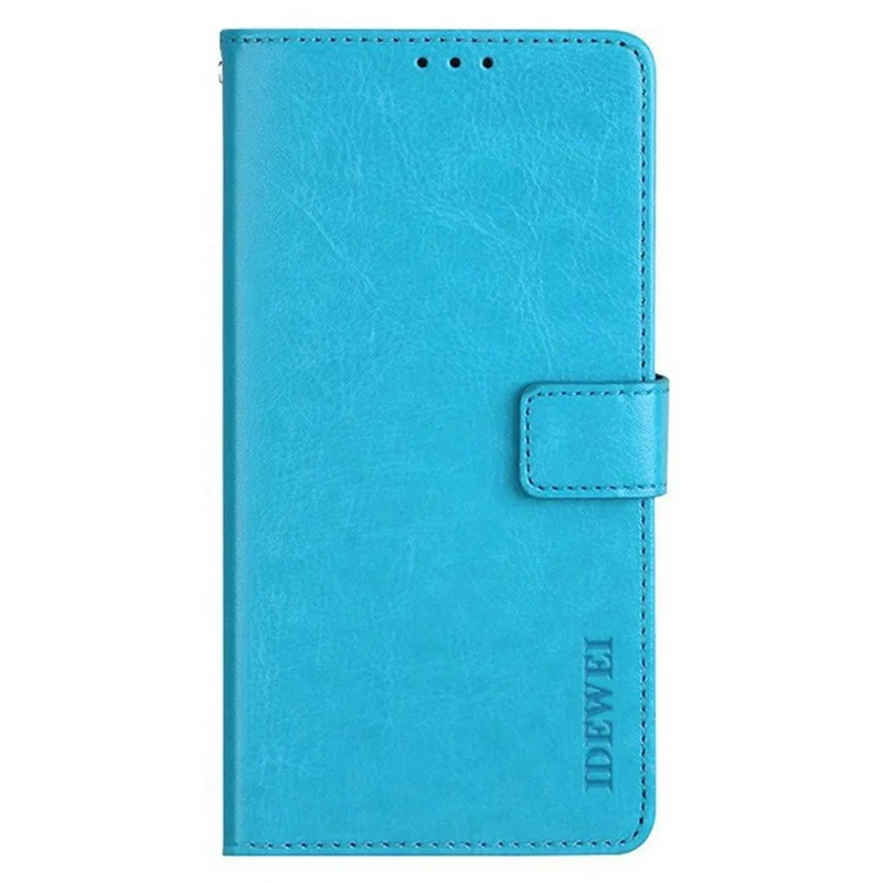IDEWEI For Google Pixel 9 Pro XL Stand Case Crazy Horse Texture Leather Phone Cover - Sky Blue