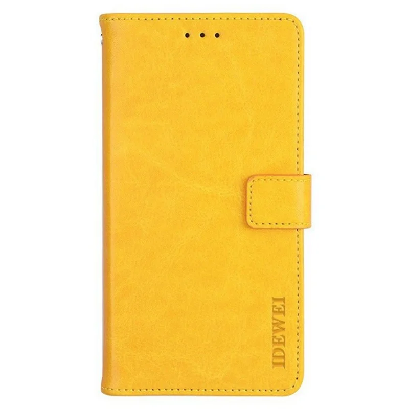 IDEWEI For Google Pixel 9 Pro XL Stand Case Crazy Horse Texture Leather Phone Cover - Yellow
