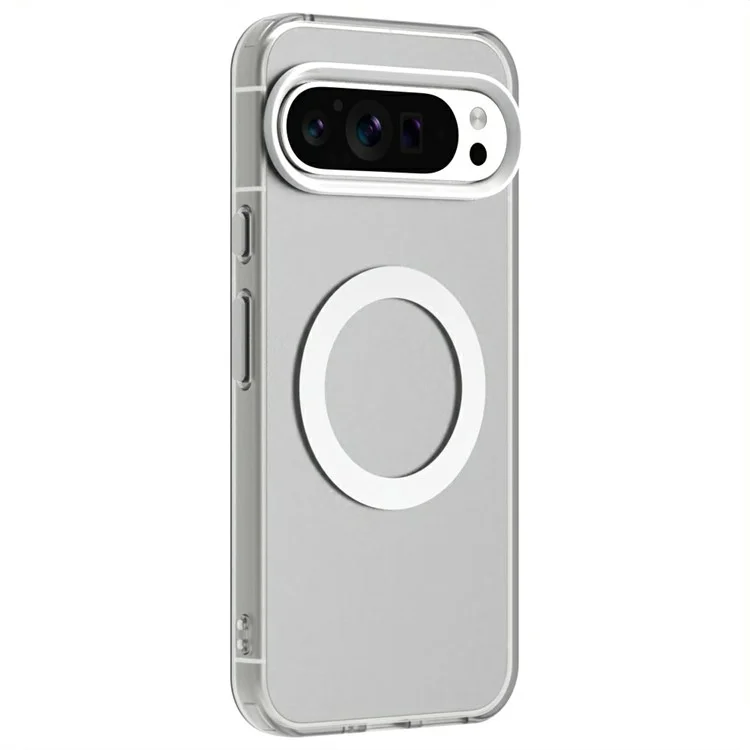Candy Series For Google Pixel 9 Pro XL Case Compatible with MagSafe PC+TPU+PET Anti-Drop Phone Cover - White