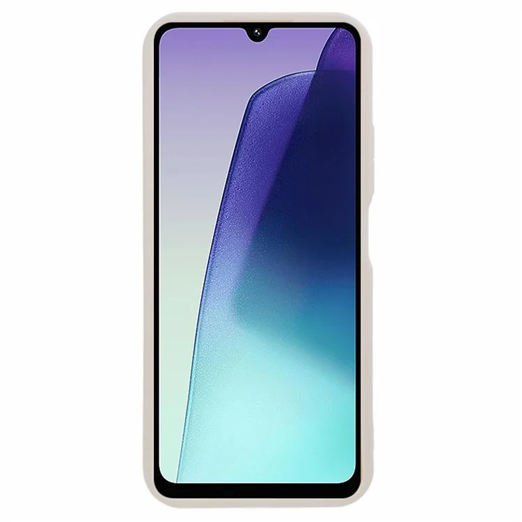 Para Xiaomi Poco C75 4G / Redmi 14R 5G / 14C 4G Capa Desenho Ranhurado TPU Anti-Deslizante Capa de Telefone - Bege