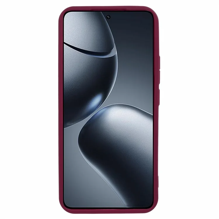 Per Xiaomi 14T Case Grooved Design TPU Anti-Slip Phone Cover - Rosso